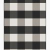 6 9 Outdoor Rugs * | Promo Ruggable Outdoor Gingham Plaid Black & White Rug