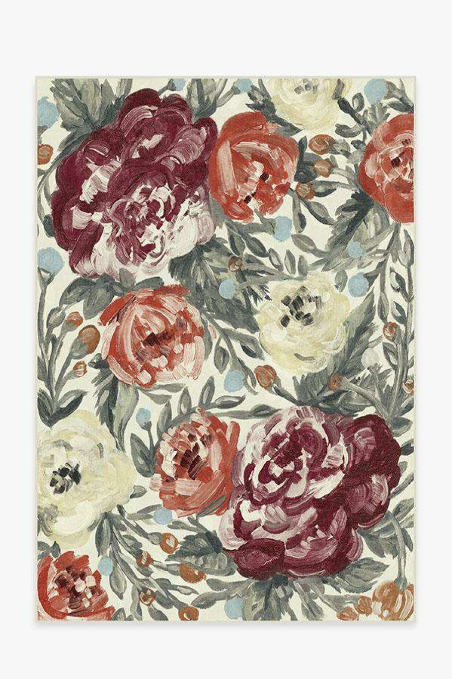 8 10 Red Area Rugs * | Promo Ruggable Camellia Currant Rug