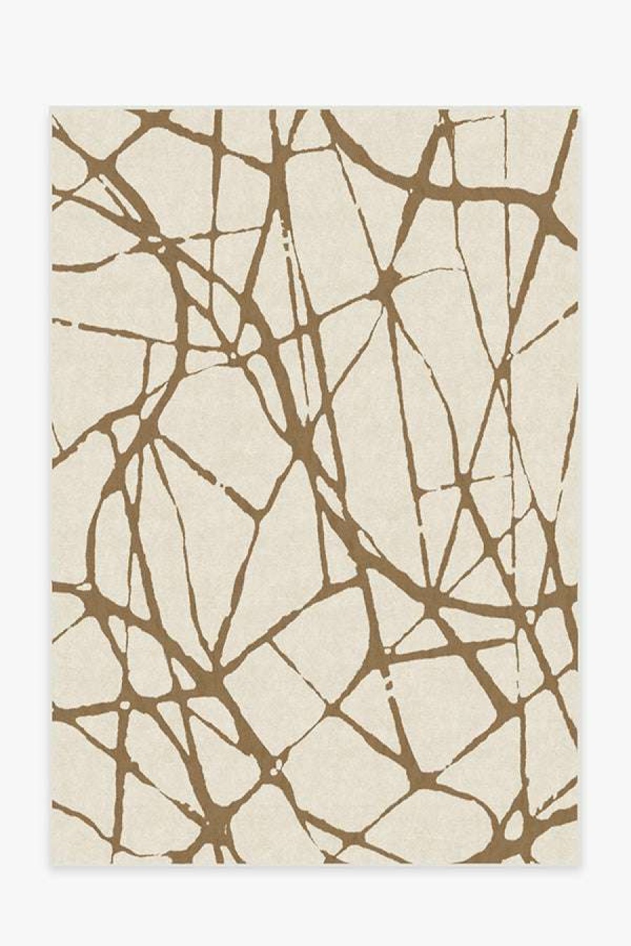 Abstract Rugs * | Best Sale Ruggable Nina Takesh Marion Camel & Ivory Rug