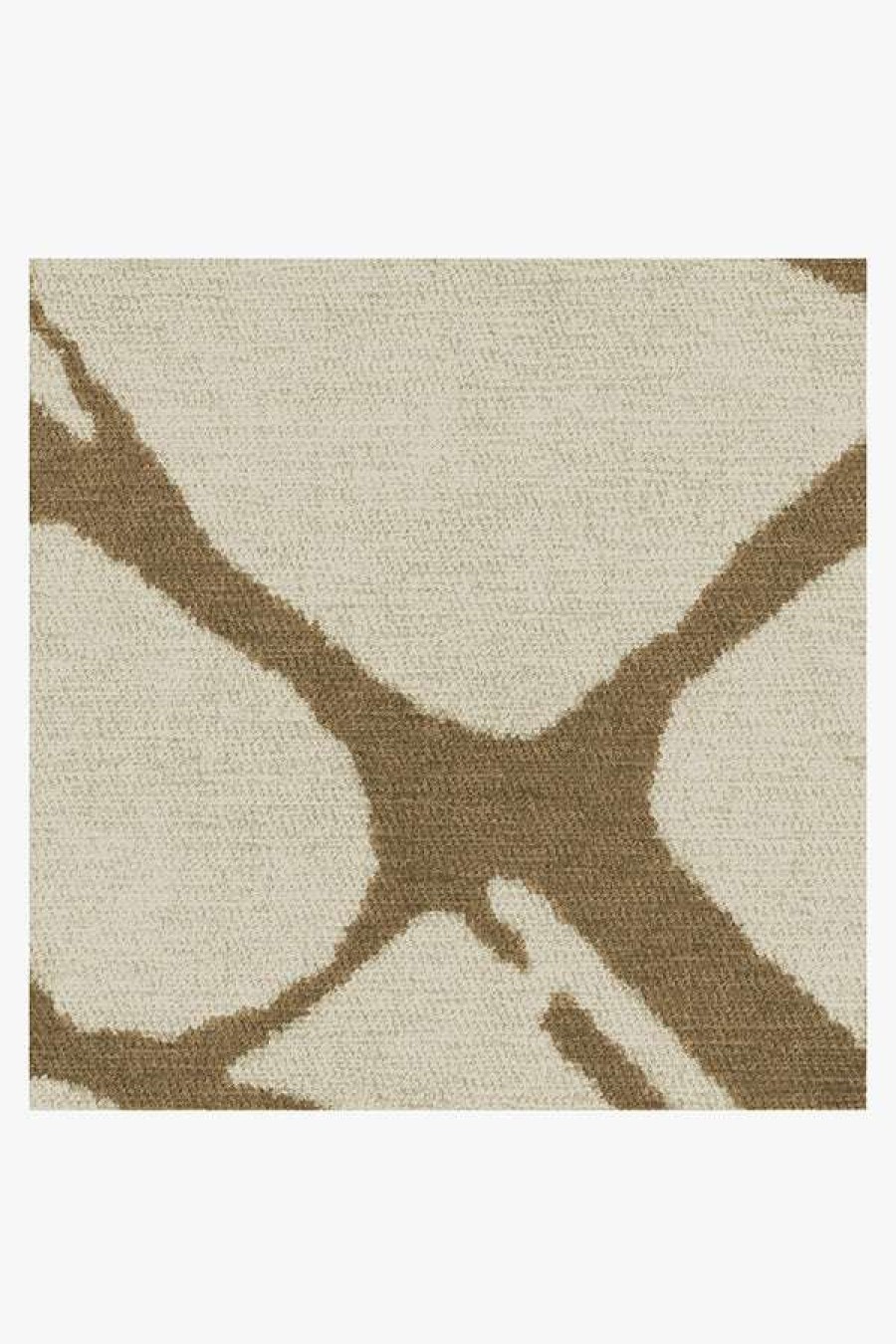 Abstract Rugs * | Best Sale Ruggable Nina Takesh Marion Camel & Ivory Rug