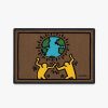 Abstract Rugs * | Deals Ruggable Keith Haring Earth Day Doormat