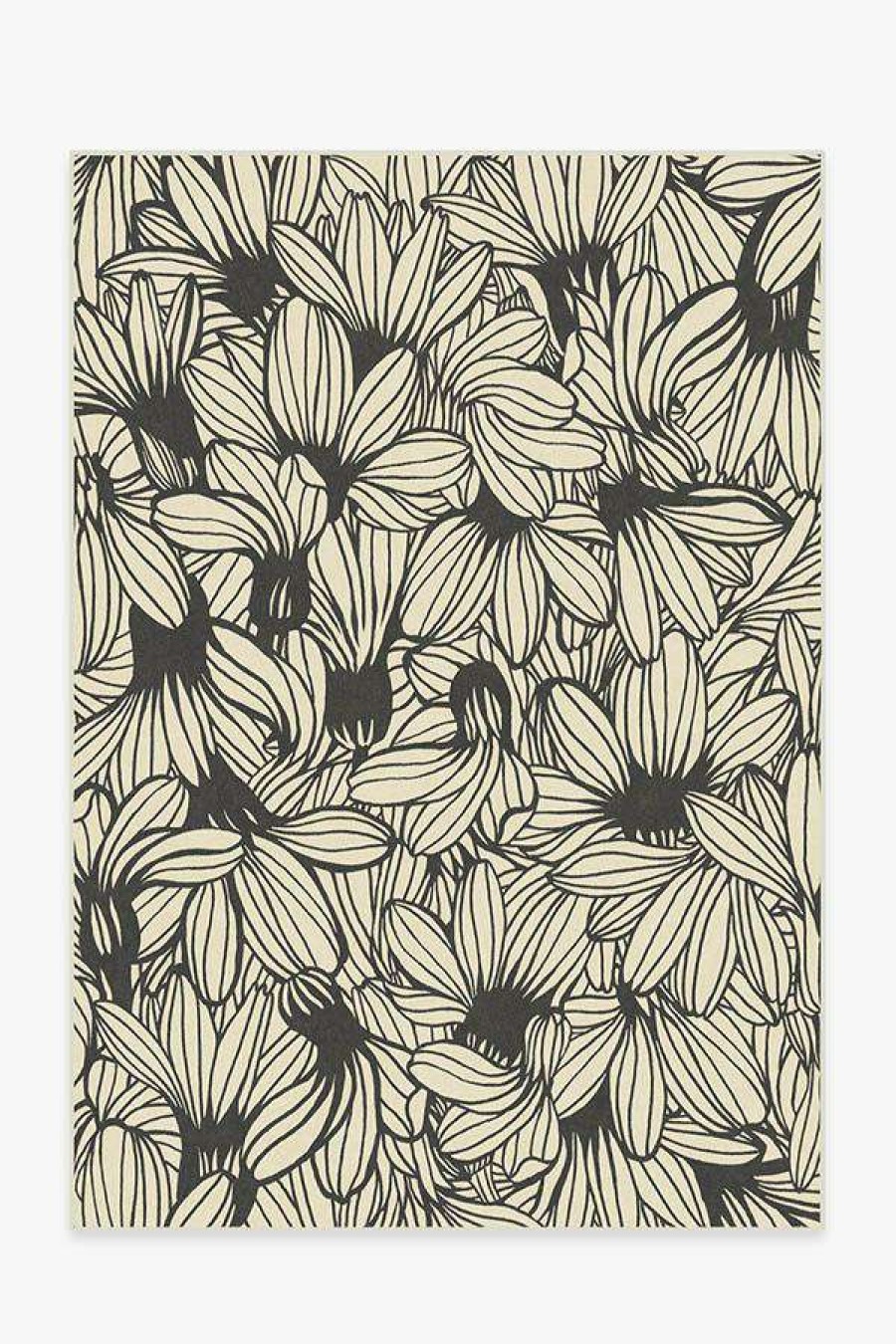 8 10 Black And White Rugs * | Cheap Ruggable Meena Black & White Rug