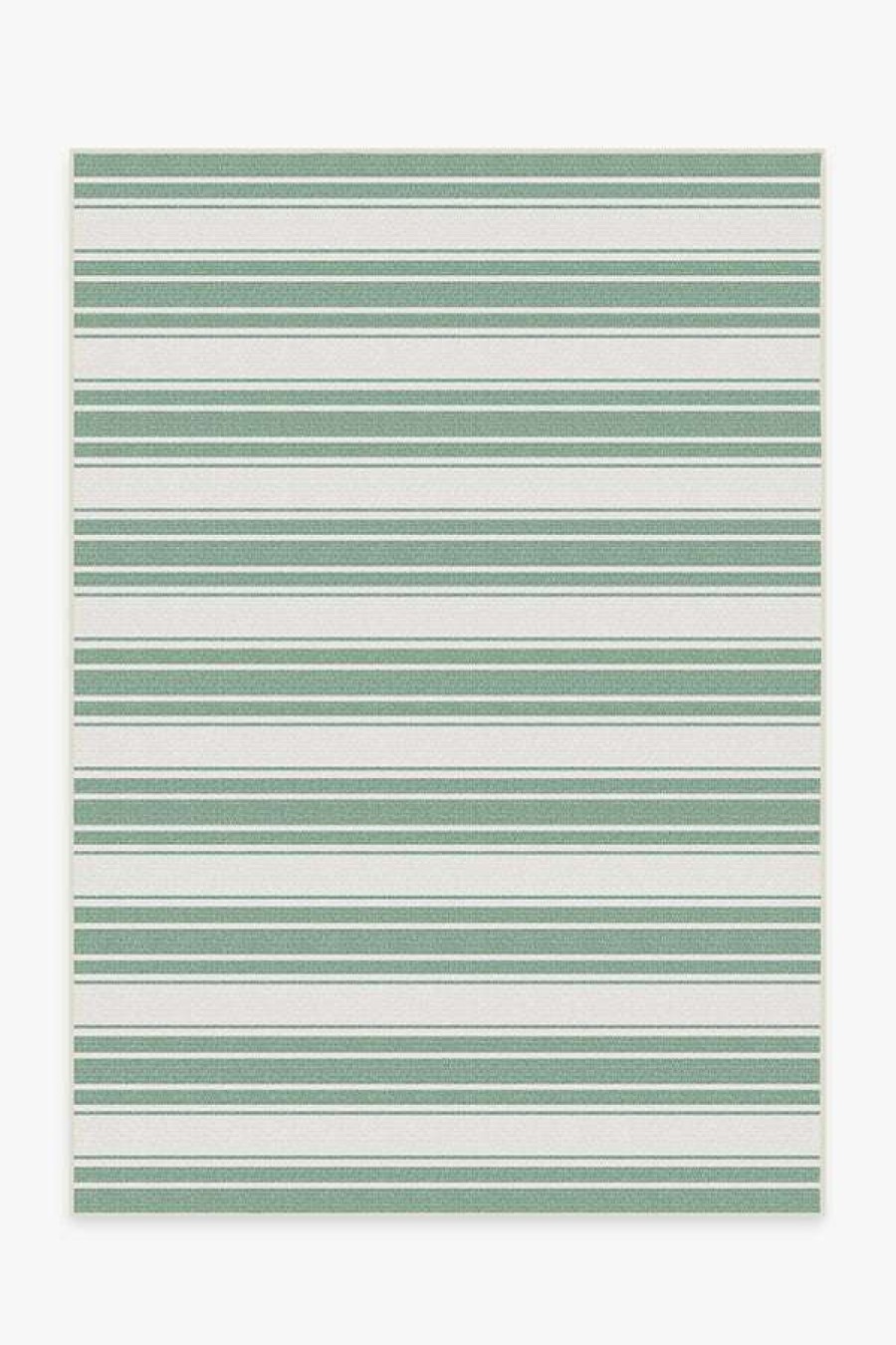 6 9 Outdoor Rugs * | Best Reviews Of Ruggable Outdoor Marina Stripe Sage Green Rug