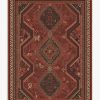 8 10 Red Area Rugs * | Top 10 Ruggable Zareen Scarlet Red Rug