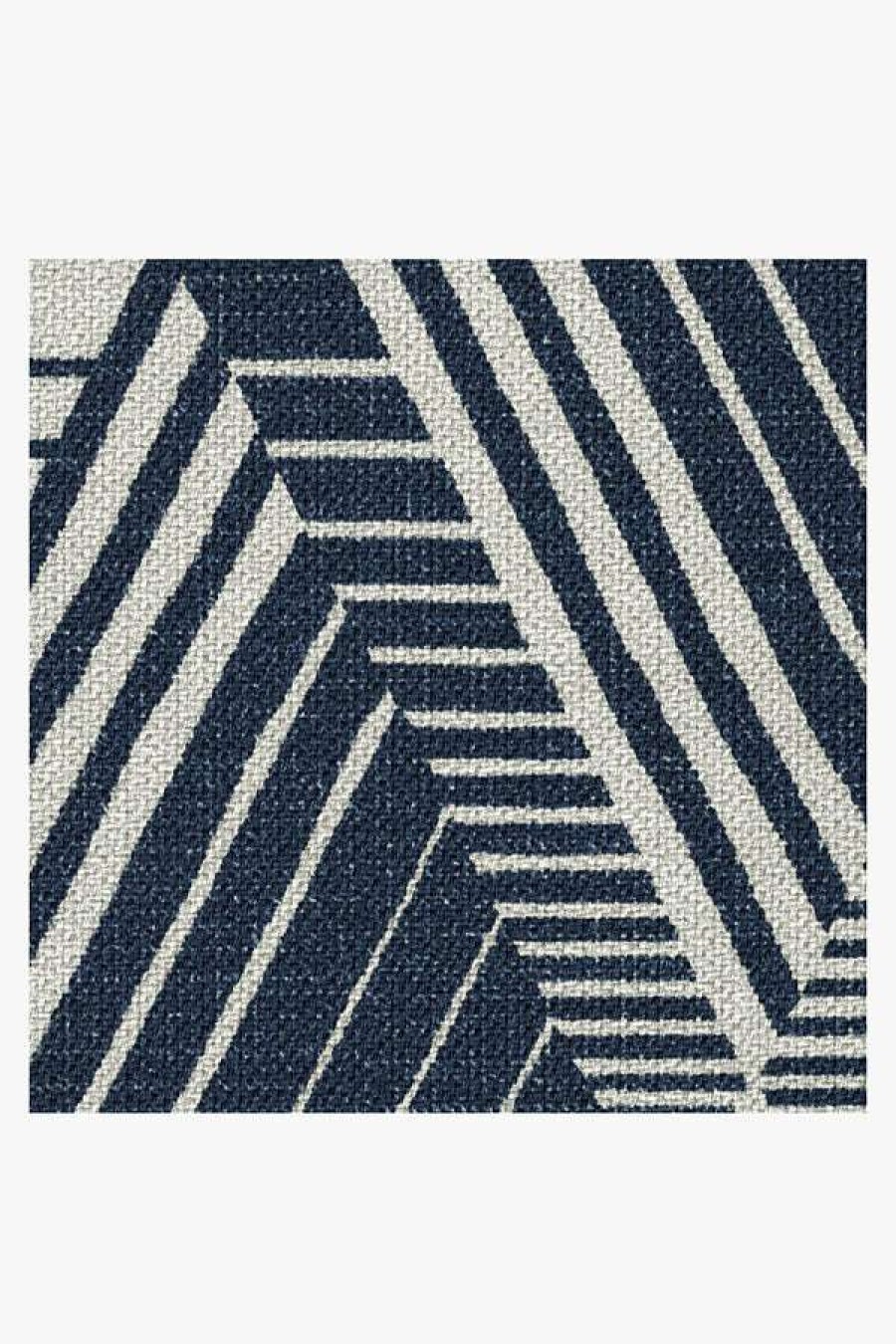 6 9 Outdoor Rugs * | Outlet Ruggable Outdoor Motus Diamond Navy Rug