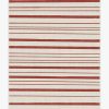 8 10 Red Area Rugs * | Top 10 Ruggable Hudson Stripe Red Rug