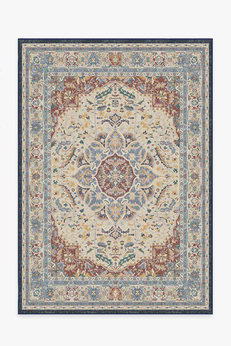 8 10 Red Area Rugs * | Top 10 Ruggable Malileh Heriz Saffron Rug