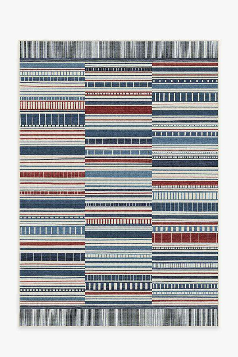 6 9 Outdoor Rugs * | Best Sale Ruggable Outdoor Riviera Stripe Americana Rug