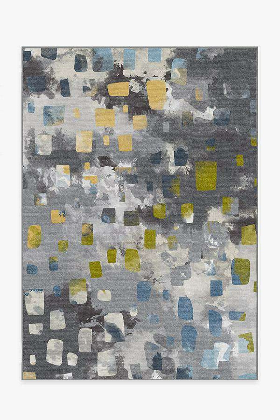 Abstract Rugs * | New Ruggable Watercolor Paintwork Grey Rug