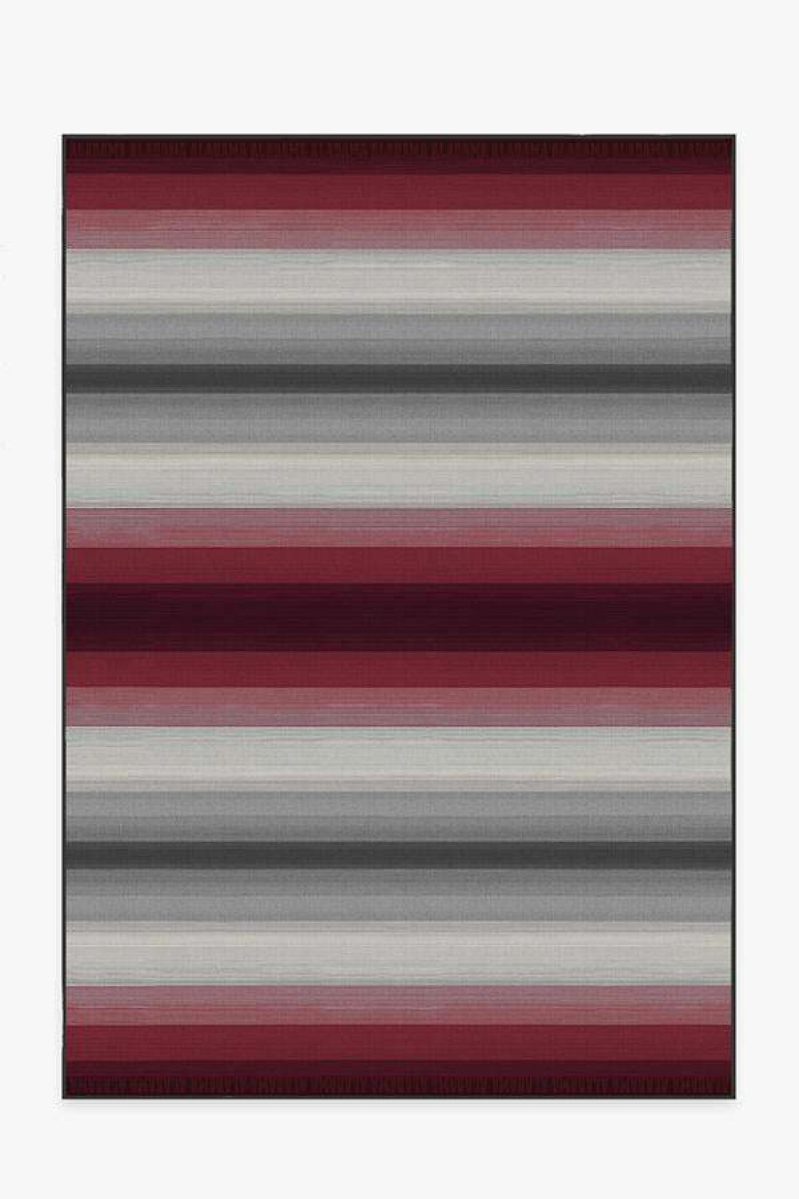 8 10 Red Area Rugs * | Flash Sale Ruggable University Of Alabama Ombre Stripe Rug