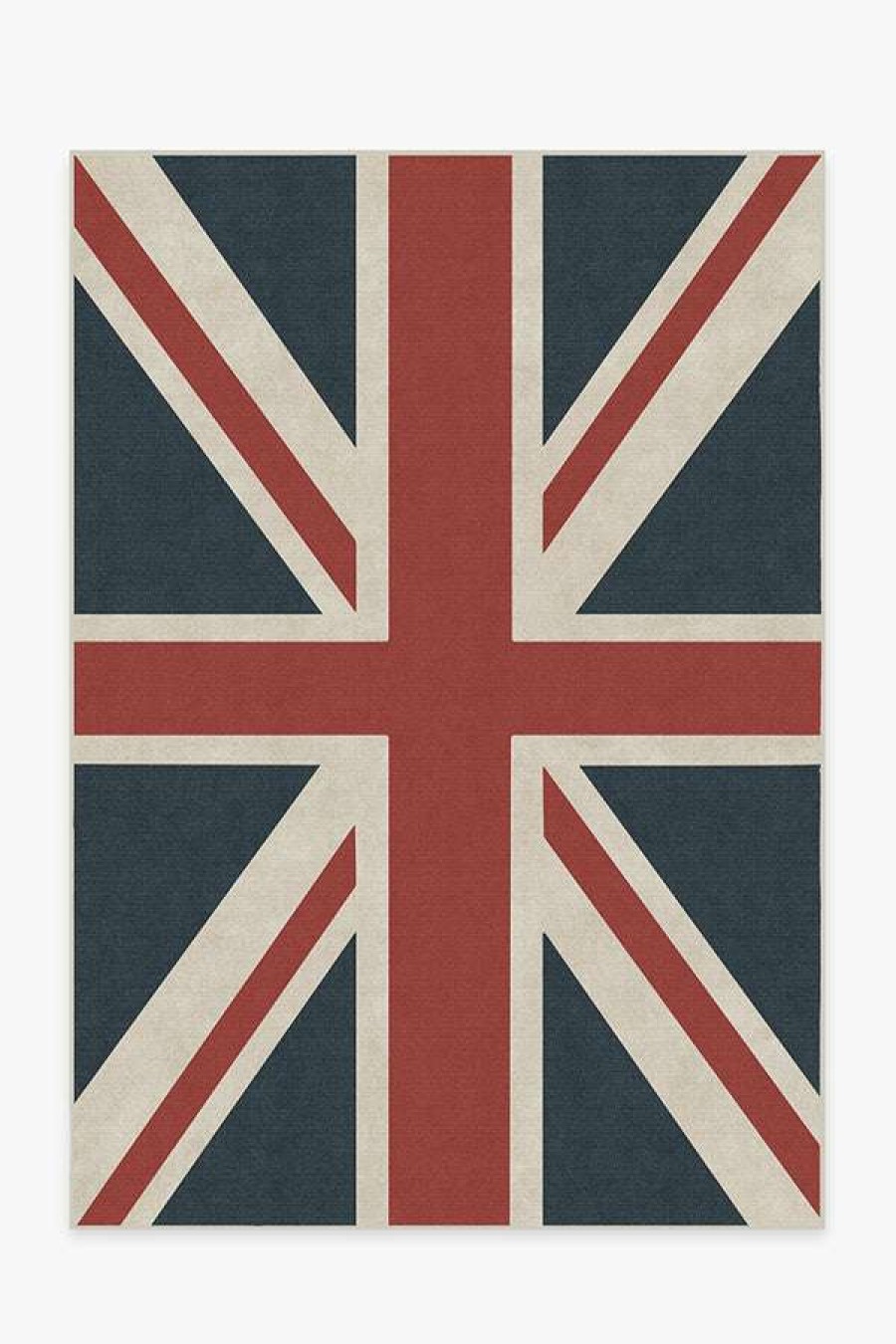 8 10 Red Area Rugs * | Top 10 Ruggable Uk Flag Red Rug