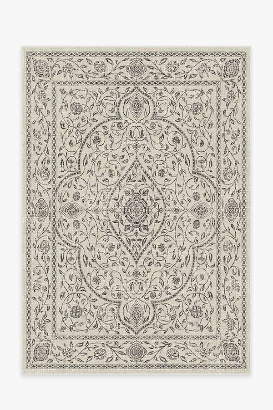 8 10 Black And White Rugs * | Hot Sale Ruggable Vianna Black & Ivory Rug